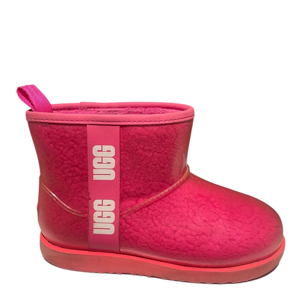 Ugg classic clear mini boot taffy pink girls 4